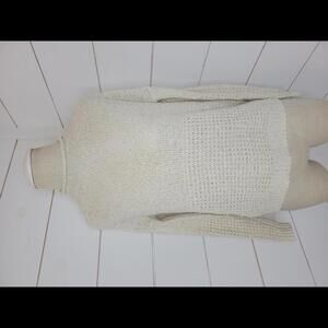 American Eagle Outfitters XS Cream loose knit roll neck sweater